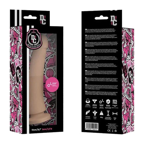 Dildo Delta Club Silicone Branco, 17cm Ø3cm Dildos Delta Club Toys   