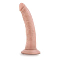 Dildo Dr. Skin 7" Branco, 18.5cm Ø3.8cm  Blush Novelties   