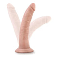 Dildo Dr. Skin 7" Branco, 18.5cm Ø3.8cm  Blush Novelties   