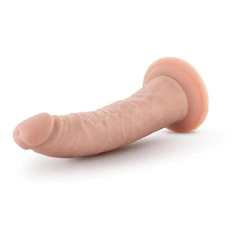 Dildo Dr. Skin 7" Branco, 18.5cm Ø3.8cm  Blush Novelties   