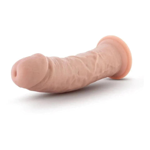 Dildo Dr. Skin 8" Branco, 21cm Ø4.5cm  Blush Novelties   