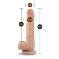 Dildo Dr. Skin Basic 7 Branco, 19.5cm Ø3.5cm  Blush Novelties   