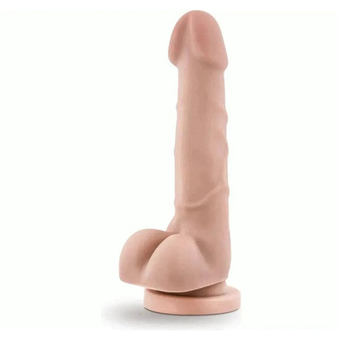 Dildo Dr. Skin Basic 7 Branco, 19.5cm Ø3.5cm  Blush Novelties   