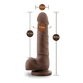 Dildo Dr. Skin Basic 7 Chocolate, 19.5cm Ø3.5cm  Blush Novelties   