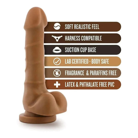 Dildo Dr. Skin Basic 7 Moreno, 19.5cm Ø3.5cm  Blush Novelties   