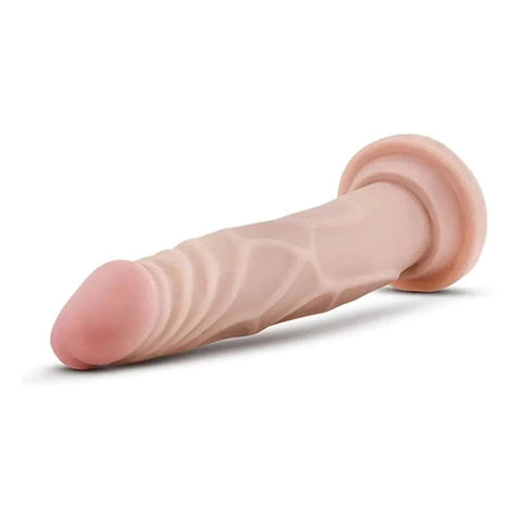 Dildo Dr. Skin Basic 7.5" Branco, 20cm Ø3.5cm  Blush Novelties   