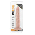 Dildo Dr. Skin Basic 7.5" Branco, 20cm Ø3.5cm  Blush Novelties   