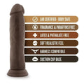 Dildo Dr. Skin Chocolate, 24cm Ø5cm  Blush Novelties   