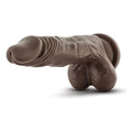 Dildo Dr. Skin Stud Muffin Chocolate, 22cm Ø3.5cm  Blush Novelties   