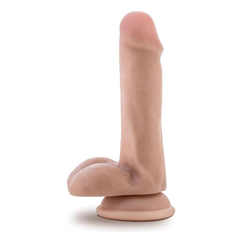 Dildo Dr.Skin Plus (macio), 16.5cm Ø3.1cm Baunilha  Blush Novelties   