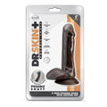 Dildo Dr.Skin Plus (macio), 16.5cm Ø3.1cm Chocolate  Blush Novelties   