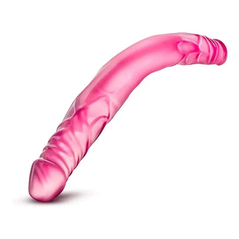 Dildo Duplo Realista bYours Rosa, 35cm Ø3.5cm  Blush Novelties   