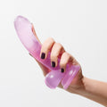 Dildo Hudini Roxo Flexível em Jelly 17,5cm Ø3,5cm - Prazer Realista e Fixação Segura  Crushious   