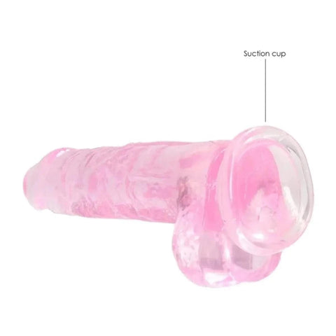 Dildo RealRock com Testiculos Rosa, 21cm Ø4cm  RealRock   