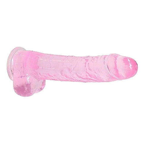 Dildo RealRock com Testiculos Rosa, 24cm Ø4.5cm  RealRock   