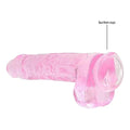 Dildo RealRock com Testiculos Rosa, 24cm Ø4.5cm  RealRock   