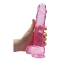 Dildo RealRock com Testiculos Rosa, 24cm Ø4.5cm  RealRock   