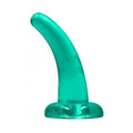 Dildo RealRock Liso Crystal Clear, 12cm Ø3.3cm  RealRock Verde  