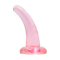 Dildo RealRock Liso Crystal Clear, 12cm Ø3.3cm  RealRock Rosa  