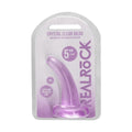 Dildo RealRock Liso Crystal Clear, 12cm Ø3.3cm  RealRock   