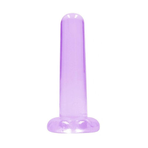 Dildo RealRock Liso Crystal Clear, 13.5cm Ø3cm  RealRock Roxo  