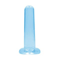 Dildo RealRock Liso Crystal Clear, 13.5cm Ø3cm  RealRock Azul  