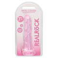 Dildo RealRock Liso Crystal Clear, 18cm Ø3.5cm  RealRock   