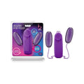 Double Pop Eggs Roxo, 2 Ovos Vibratórios, 5.5cm Ø2cm, vibração regulável  Blush Novelties   