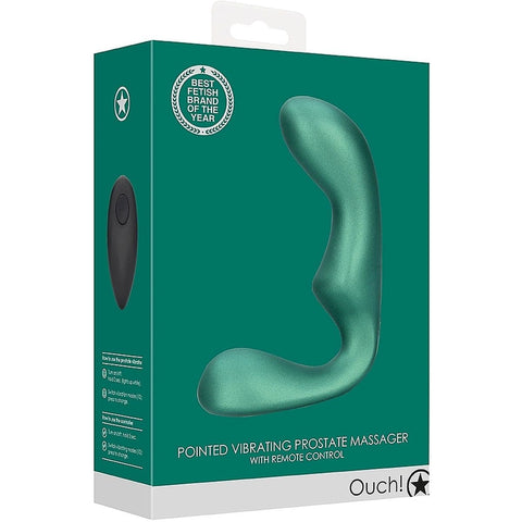 Estimulador Pointed Verde USB com Controlo Remoto, 10vibrações  Ouch!   