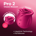 Estimulador Satisfyer Pro 2 Classic Blossom, 11 modos de sucção  Satisfyer   