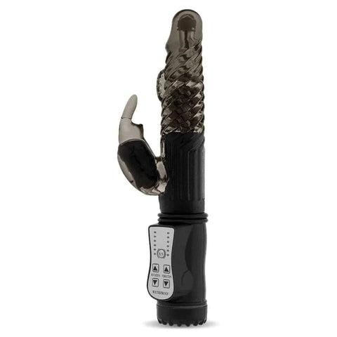 Gc Vibrador Rotativo Vibrating Rabbit Preto, 22.5cm , Ø3.2cm, 36vibrações  GC   