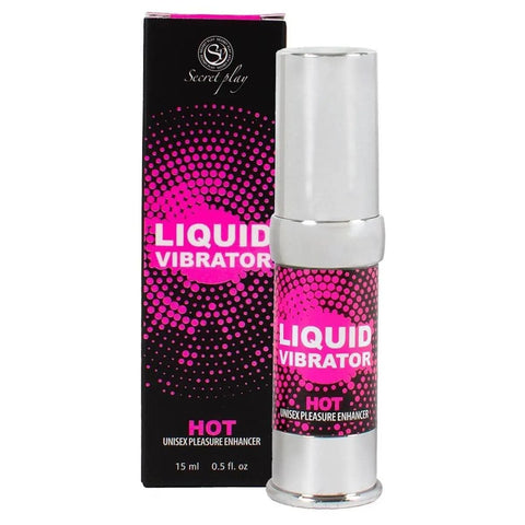 Gel Vibrador Líquido Morango com Efeito Calor, 15ml Secret-Play