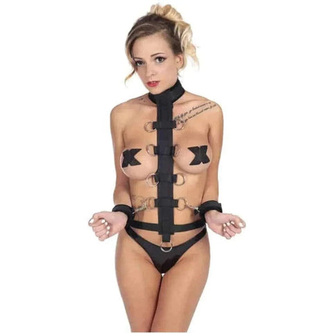 Harness para Pescoço, Cintura e Pulsos, Fetish Tentation  Fetish Tentation   