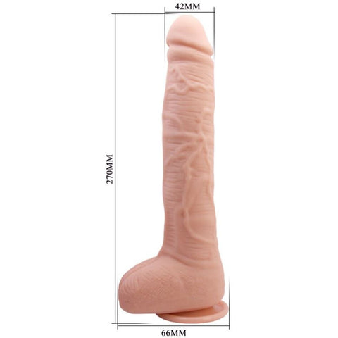 Dildo Realista DICK | 28cm Ø4.2cm | Ventosa | TPR Macio | Baile