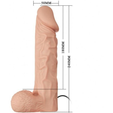 Strap-on ULTRA Passion com Vibração | 21cm Ø4cm | Vibração Regulável