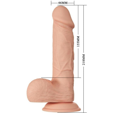 Dildo Realista BAHAMUT – Prazer Intenso com Ventosa | 21.8cm Ø4cm