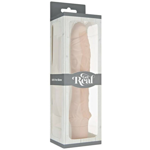 Vibrador GET REAL Baunilha III | 7 Vibrações 25cm Ø4.5cm