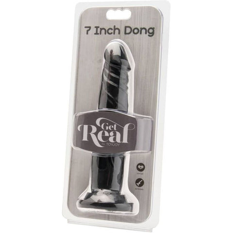 Dildo Realista GET REAL Chocolate Negro | Prazer Intenso 19.5cm Ø3.5cm