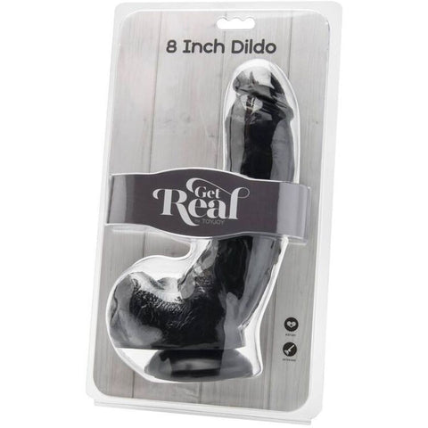 Dildo Realista GET REAL Chocolate Negro | Máximo Prazer 22cm até Ø5cm