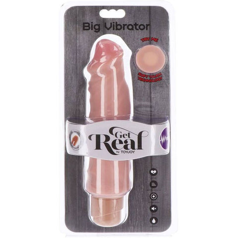 Vibrador Realista GET REAL Dupla Densidade | Vibração Regulável 22.5cm Ø4cm