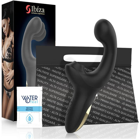 Ibiza Simulador Movimento Dedo com Onda de Sucção - Vibrador Duplo de Estimulação Clitoriana e Ponto G  Ibiza   