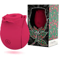 Estimulador Clitóris Sugador Mia Rosa Vermelho recarregável com porta USB magnética, cores vibrantes e tecnologia de sucção