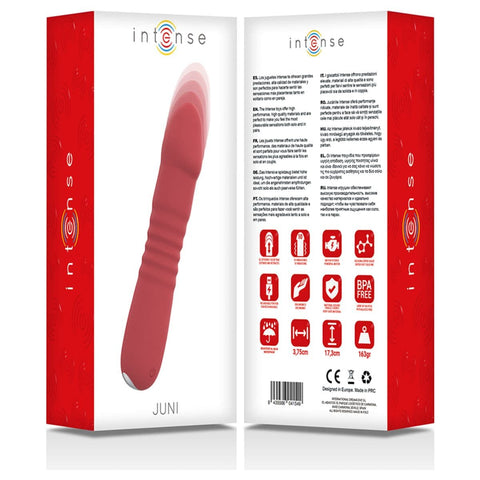 Vibrador Juni USB, Movimento Sobe e Desce + Vibração, 17.3 cm, Ø3.75cm  Intense   