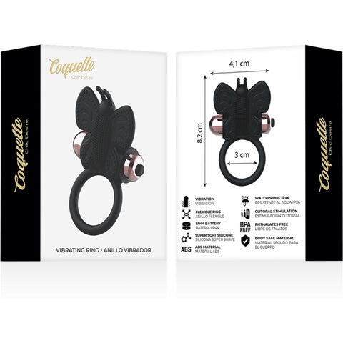Anel Vibratório Borbuleta Coquette Chic Desire – Silícone