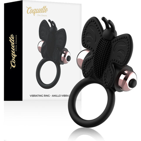 Anel Vibratório Borbuleta Coquette Chic Desire – Silícone
