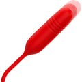 O vibrador Mia Amalfi Estimulador Duplo Sugador e Cima/Baixo em um setup minimalista, ressaltando suas funcionalidades para a estimulação clitoriana.