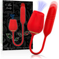 Mia Amalfi Estimulador Duplo Sugador e Cima/Baixo com características ergonômicas, promovendo uma massagem intensa e prazerosa.