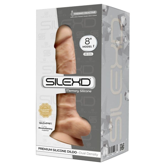 Dildo SilexD 7 Silicone Premium Baunilha 20cm Ø4.5cm - Pérola SexShop