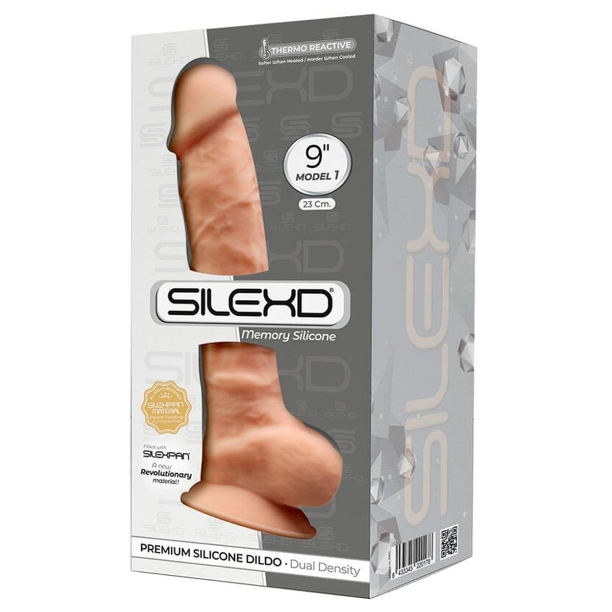Dildo SilexD 5 Silicone Premium Baunilha 23cm Ø4.7cm
