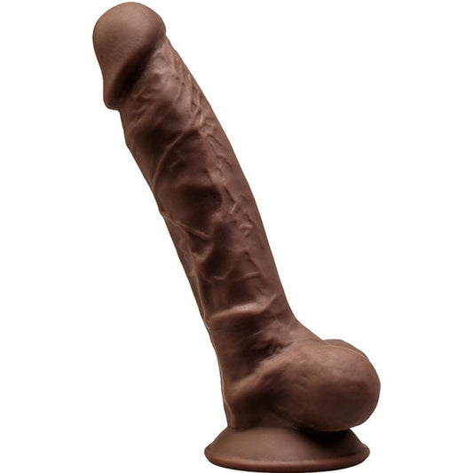 Dildo SilexD 1 Silicone Premium Chocolate, 17.6cm Ø3.5cm  Silexd   